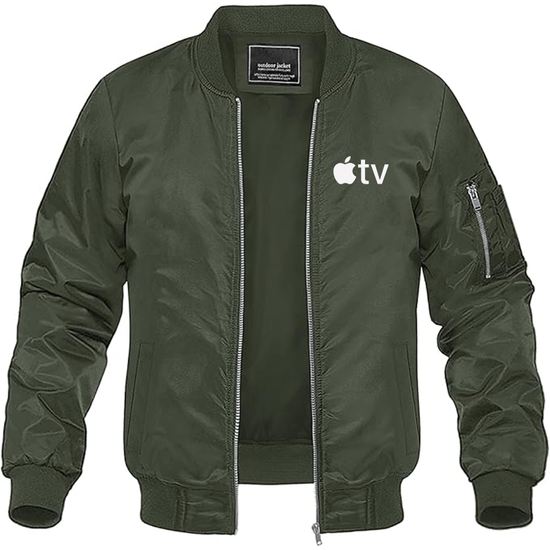 MAGNIVIT Men's  Apple TV  Lightweight Bomber Jacket Windbreaker Casual Fall Spring Outdoor Coat