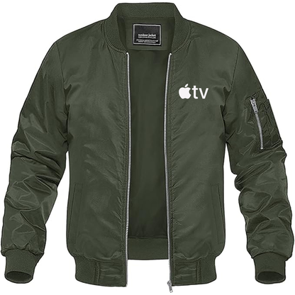 MAGNIVIT Men's  Apple TV  Lightweight Bomber Jacket Windbreaker Casual Fall Spring Outdoor Coat