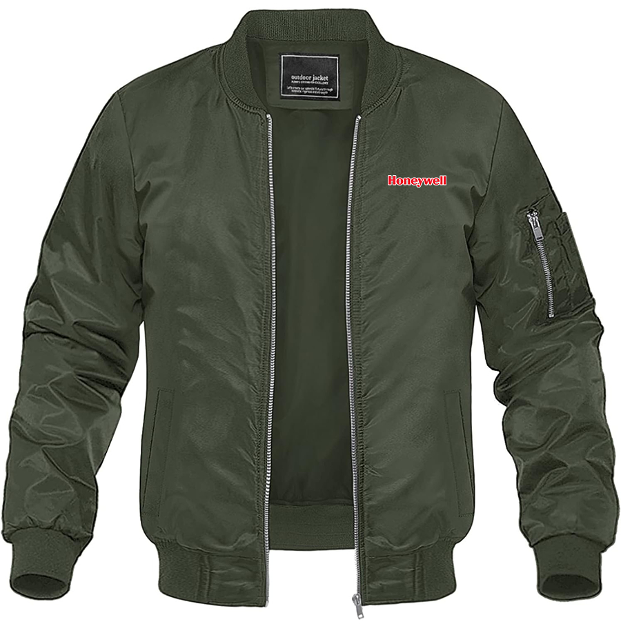 Men's Honeywell  Lightweight Bomber Jacket Windbreaker Softshell Varsity Jacket