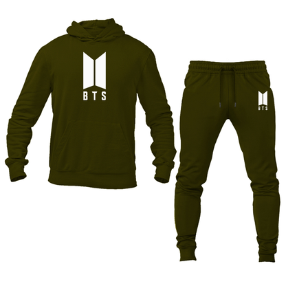 Men's BTS Hoodie and Joggers Set
