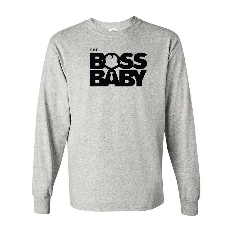 Men's Boss Baby  Gildan Heavy Cotton Long Sleeve T-Shirt