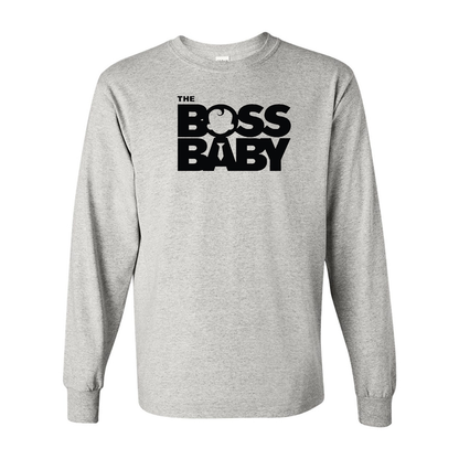 Men's Boss Baby  Gildan Heavy Cotton Long Sleeve T-Shirt