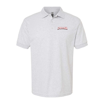 Men's Spider Man  Gildan Dry Blend Jersey Polo