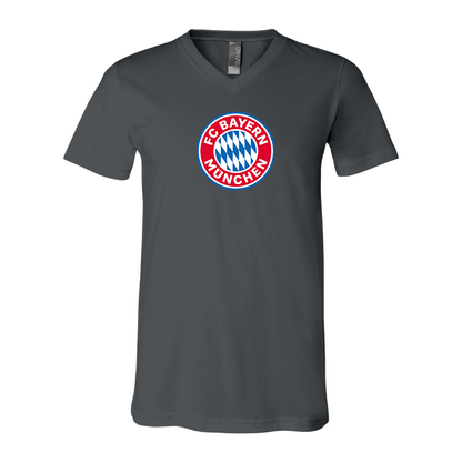 Men's  FC Bayern Munich BELLA  CANVAS  Jersey V-Neck Tee
