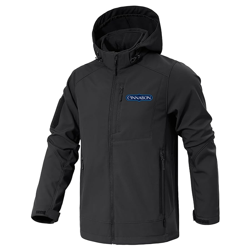 Men's Cinnabon Jacket Waterproof Hooded Coats Tactical Soft Shell Jackets