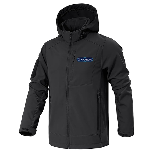 Men's Cinnabon Jacket Waterproof Hooded Coats Tactical Soft Shell Jackets