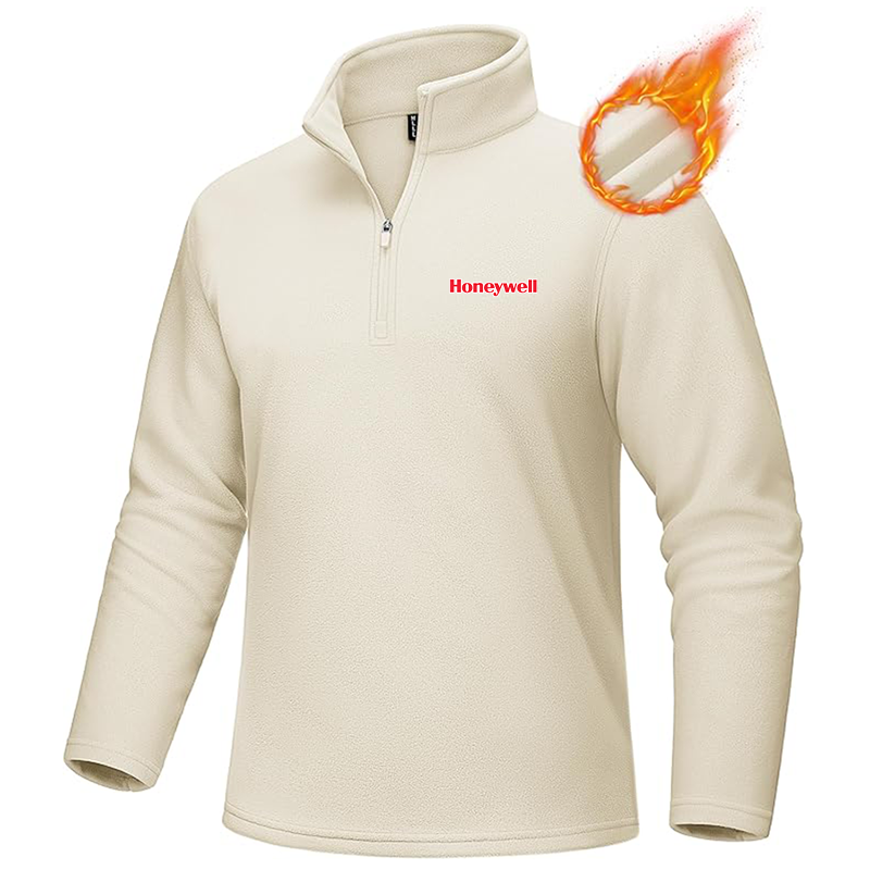 Men's Honeywell  MAGCOMSEN Quarter-Zip Pullover Polar Fleece Sweatshirt Stand Collar Long Sleeve Shirt for Men Thermal Winter Fall