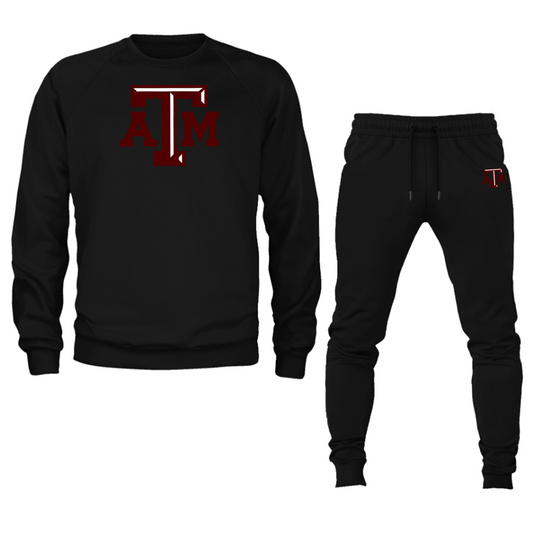 Unisex Texas A&M Aggies Crewneck Sweatshirt Joggers Suit