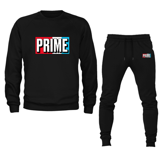 Men's Prime Drink Crewneck Sweatshirt Joggers Suit