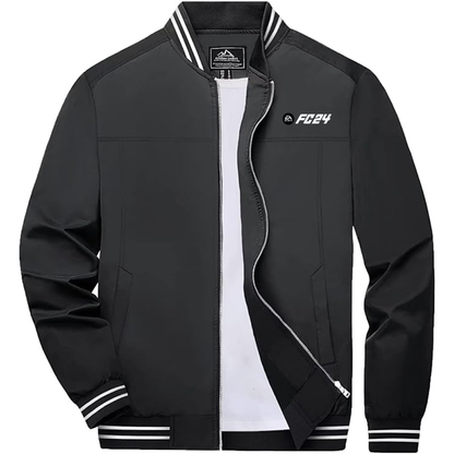 Men's EA Sports FC 24 Boladeci  Bomber Jackets Lightweight Water Resistant Breathable Spring Fall Full Zip Thin Windbreaker Light Jackets