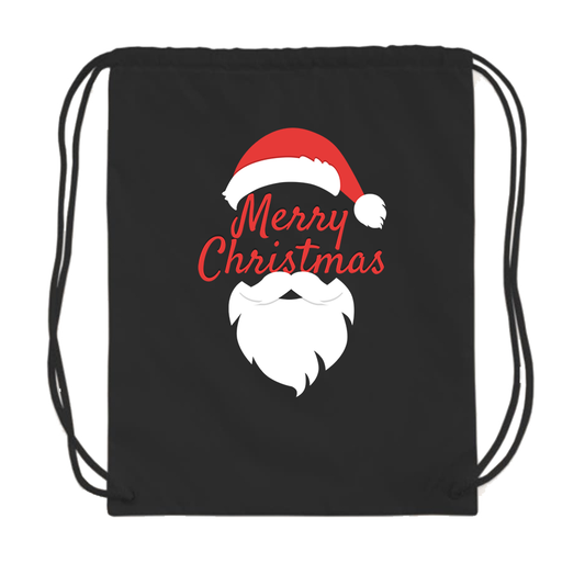 Merry Christmas Santa Claus Drawstring Bag
