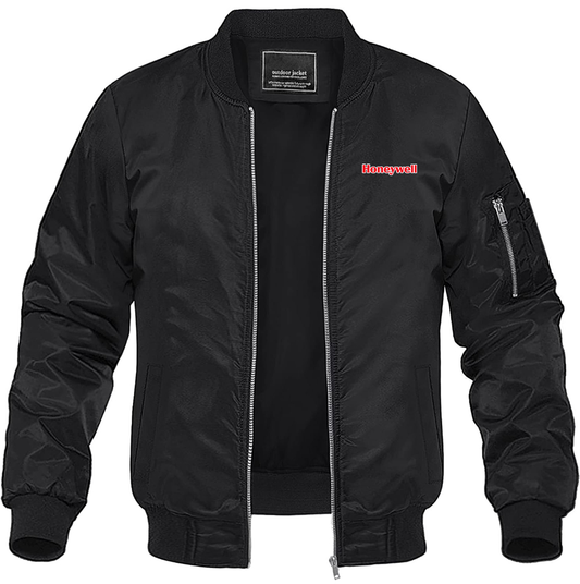 Men's Honeywell  Lightweight Bomber Jacket Windbreaker Softshell Varsity Jacket