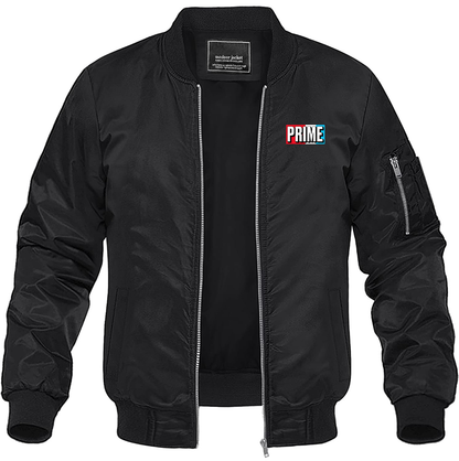 Men's Prime Drink Lightweight Bomber Jacket Windbreaker Softshell Varsity Jacket Coat