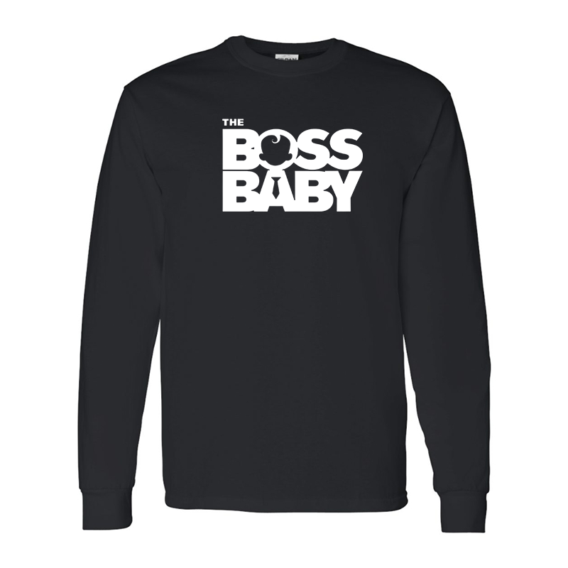 Men's Boss Baby  Gildan Heavy Cotton Long Sleeve T-Shirt