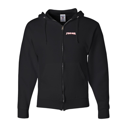 Men's Spider Man JERZEES NuBlend Full Zip Hooded Sweatshirt
