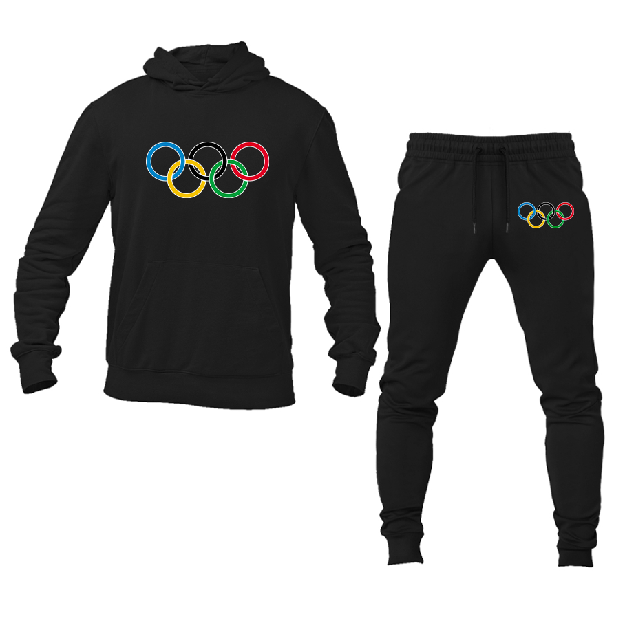 Men's Olympics Rings Hoodie and Joggers Set
