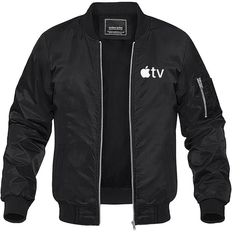 MAGNIVIT Men's  Apple TV  Lightweight Bomber Jacket Windbreaker Casual Fall Spring Outdoor Coat