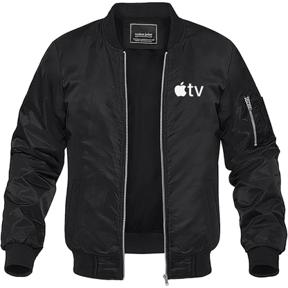 MAGNIVIT Men's  Apple TV  Lightweight Bomber Jacket Windbreaker Casual Fall Spring Outdoor Coat