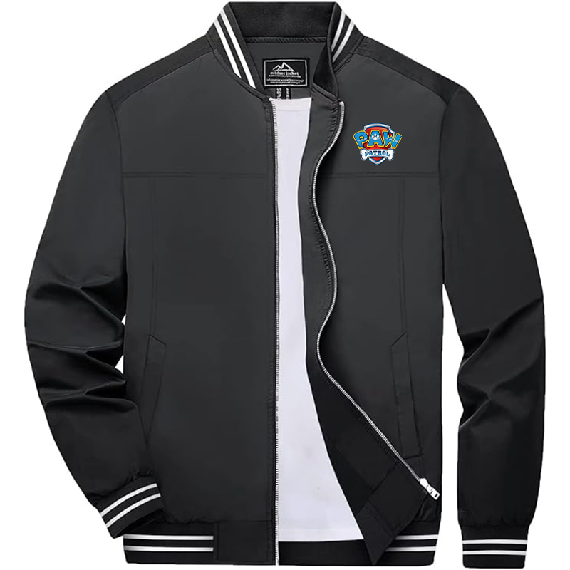 Men's Paw Patrol  Boladeci  Bomber Jackets Lightweight Water Resistant Breathable Spring Fall Full Zip Thin Windbreaker Light Jackets