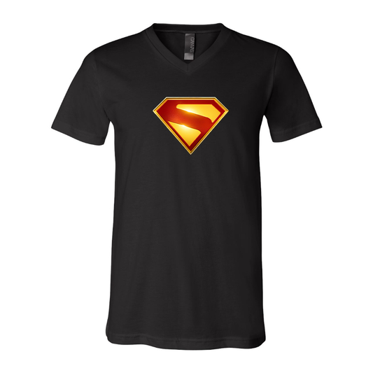 Superman 2025 BELLA  CANVAS  Jersey V-Neck Tee