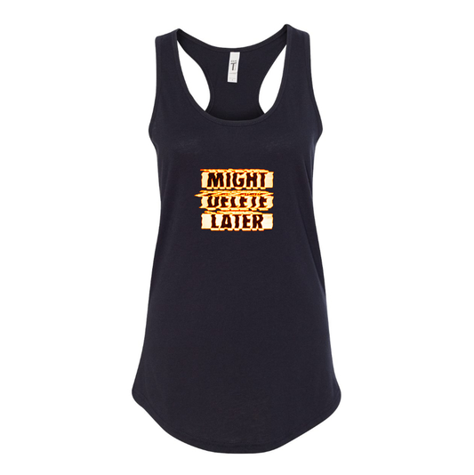 Women's Might Delete Later - J Cole Racerback Tank Top