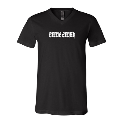 Billie Eilish BELLA  CANVAS  Jersey V-Neck Tee