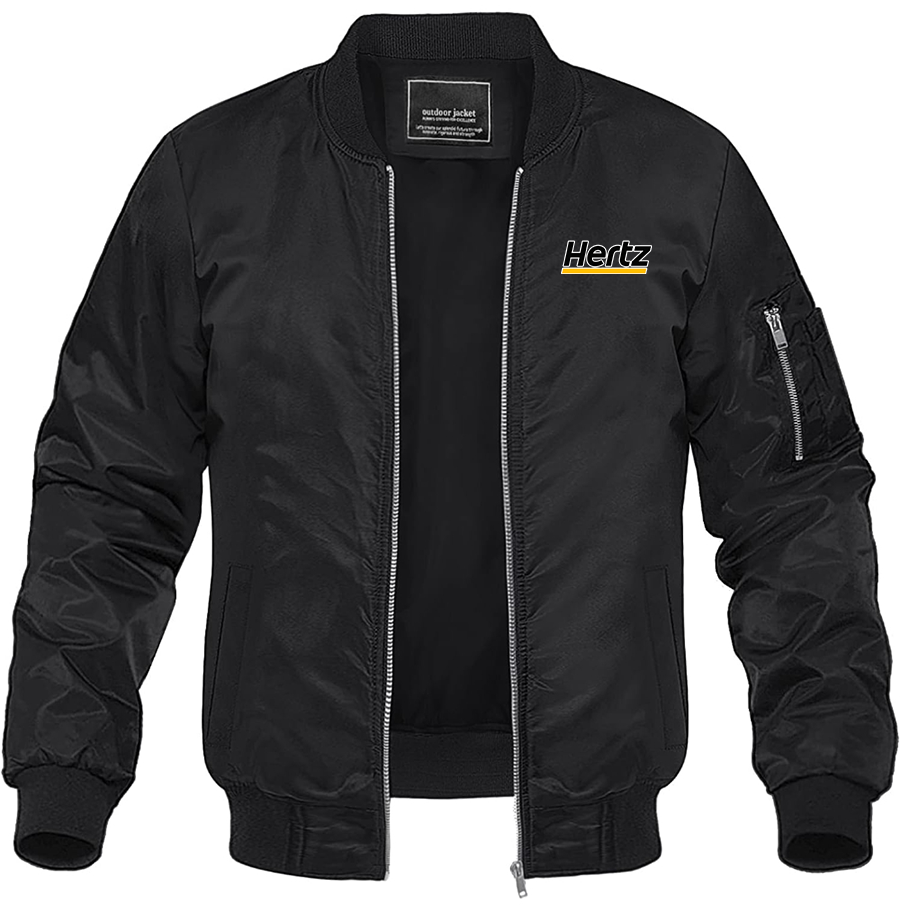 Men's Hertz Lightweight Bomber Jacket Windbreaker Softshell Varsity Jacket