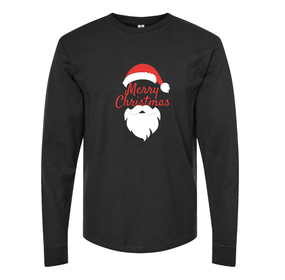 Men's Merry Christmas Santa Claus Long sleeves T-Shirt