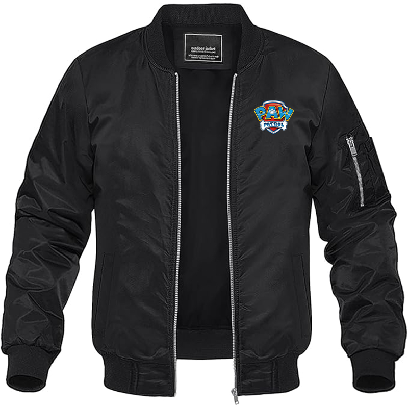 MAGNIVIT Men's Paw Patrol Lightweight Bomber Jacket Windbreaker Casual Fall Spring Outdoor Coat