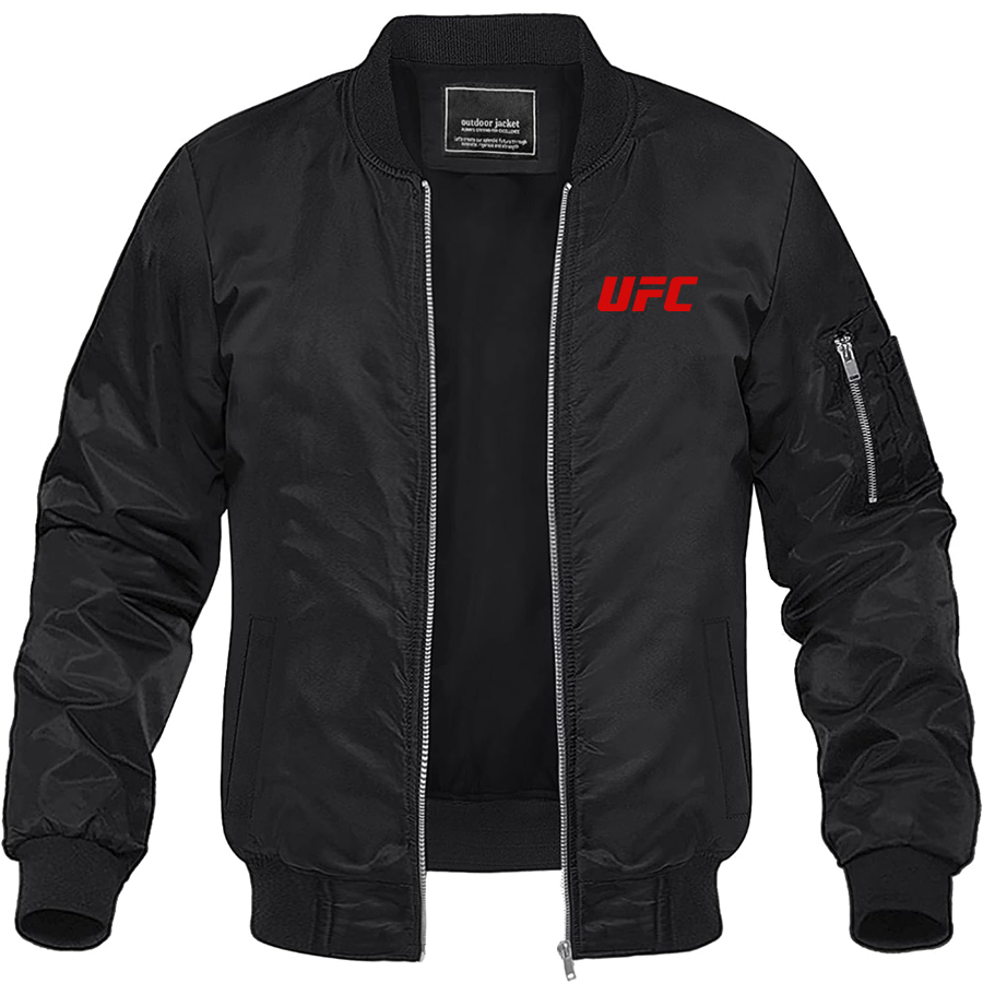 Men's UFC Lightweight Bomber Jacket Windbreaker Softshell Varsity Jacket
