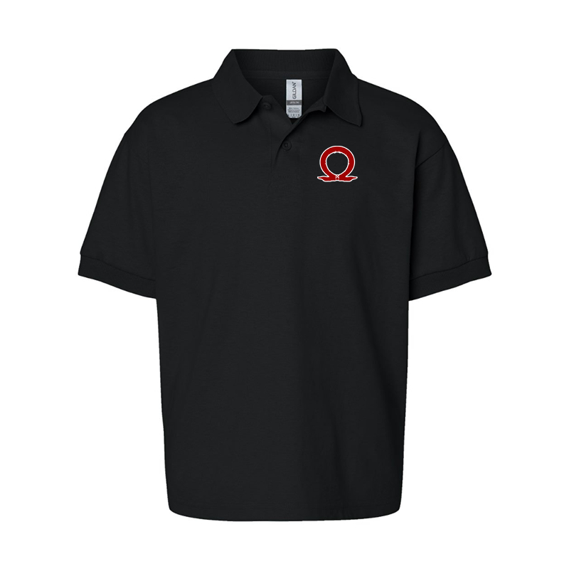 Youth's God Of War Gildan Dry Blend Jersey Polo
