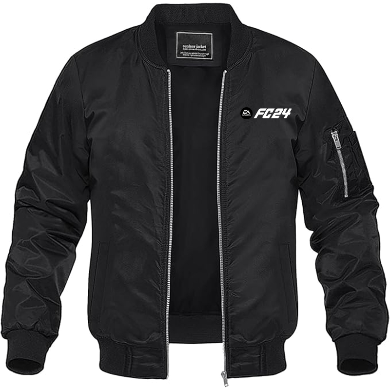 MAGNIVIT Men's EA Sports FC 24  Lightweight Bomber Jacket Windbreaker Casual Fall Spring Outdoor Coat