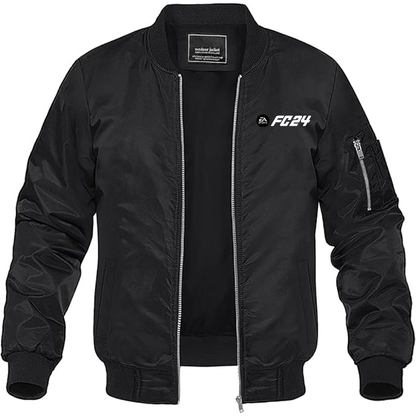 MAGNIVIT Men's EA Sports FC 24  Lightweight Bomber Jacket Windbreaker Casual Fall Spring Outdoor Coat
