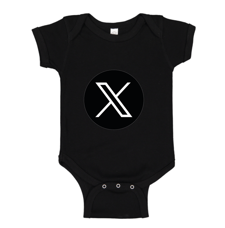 Twitter X Baby Romper Onesie
