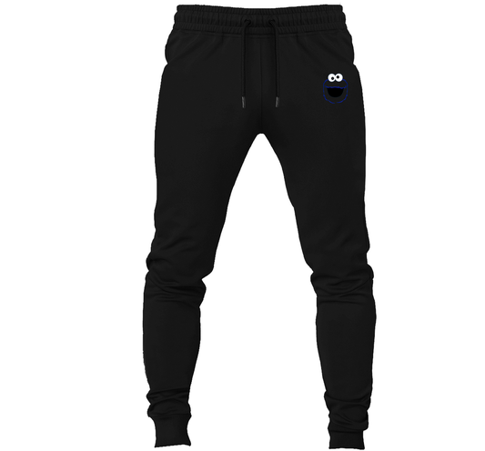Men's Sesame Street Cookie Monster face Joggers Sweatpants