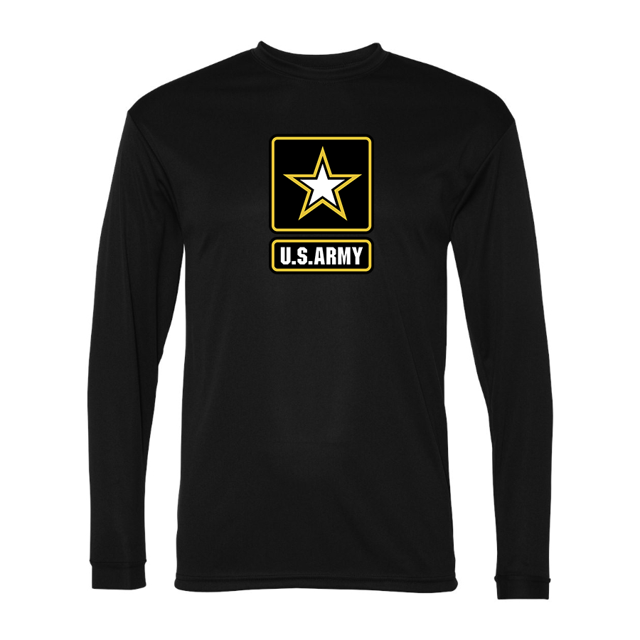 Men's  U.S. ARMY Polyester Long Sleeve T-Shirt