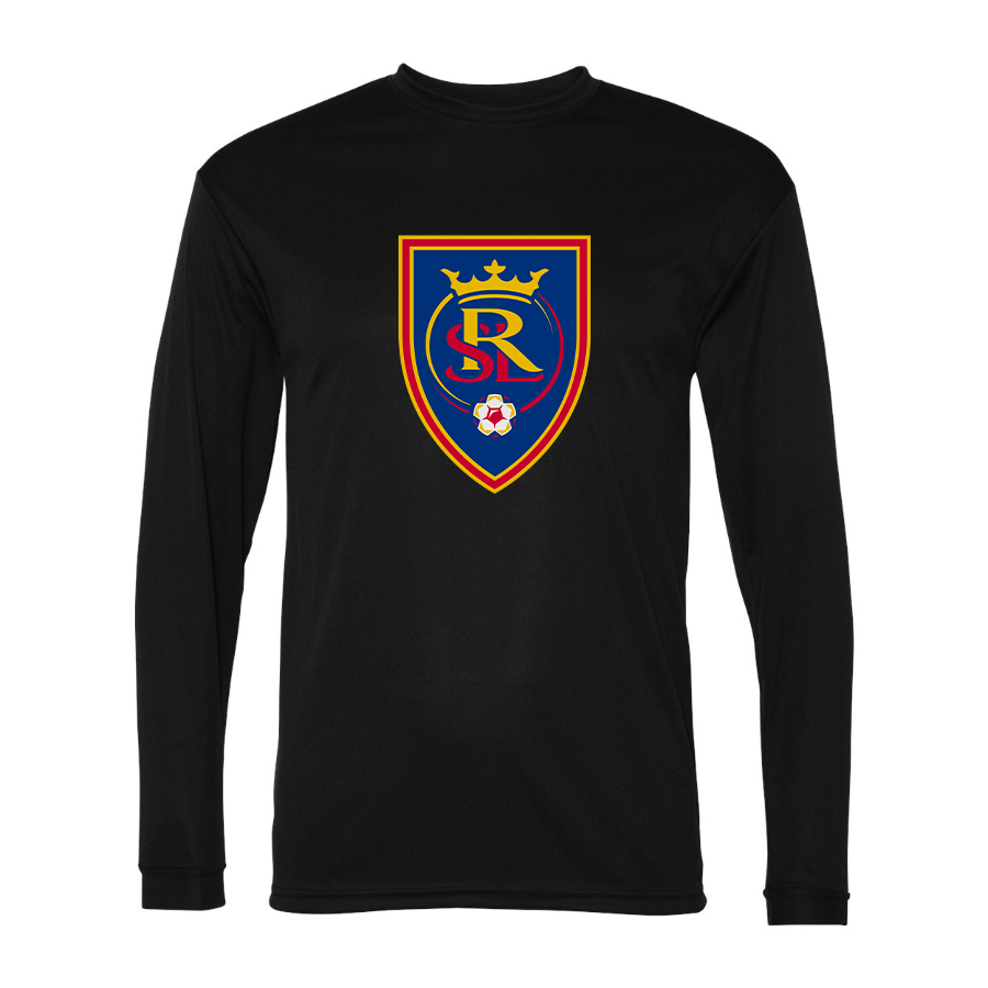 Men's Real Salt Lake Soccer Polyester Long Sleeve T-Shirt