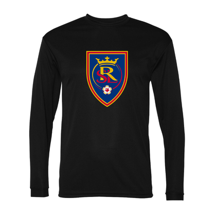 Men's Real Salt Lake Soccer Polyester Long Sleeve T-Shirt