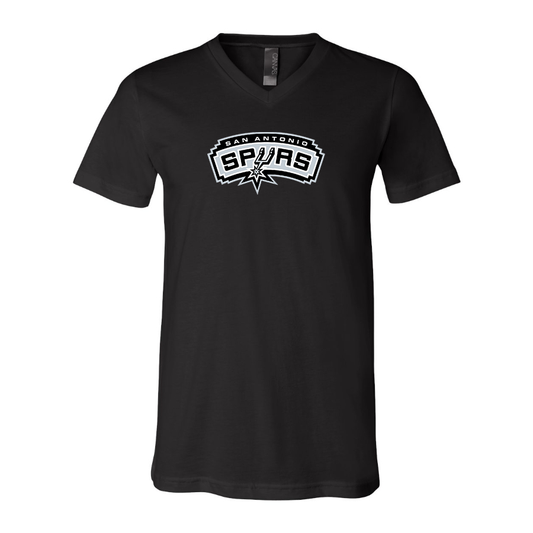 San Antonio Spurs BELLA  CANVAS  Jersey V-Neck Tee