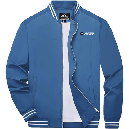 Men's EA Sports FC 24 Boladeci  Bomber Jackets Lightweight Water Resistant Breathable Spring Fall Full Zip Thin Windbreaker Light Jackets