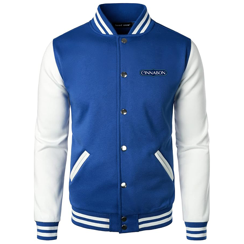 Men’s Cinnabon Varsity Baseball Jacket Cotton Blend Letterman Jackets