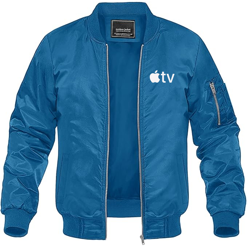 MAGNIVIT Men's  Apple TV  Lightweight Bomber Jacket Windbreaker Casual Fall Spring Outdoor Coat