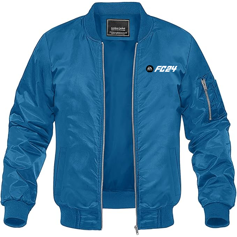 MAGNIVIT Men's EA Sports FC 24  Lightweight Bomber Jacket Windbreaker Casual Fall Spring Outdoor Coat