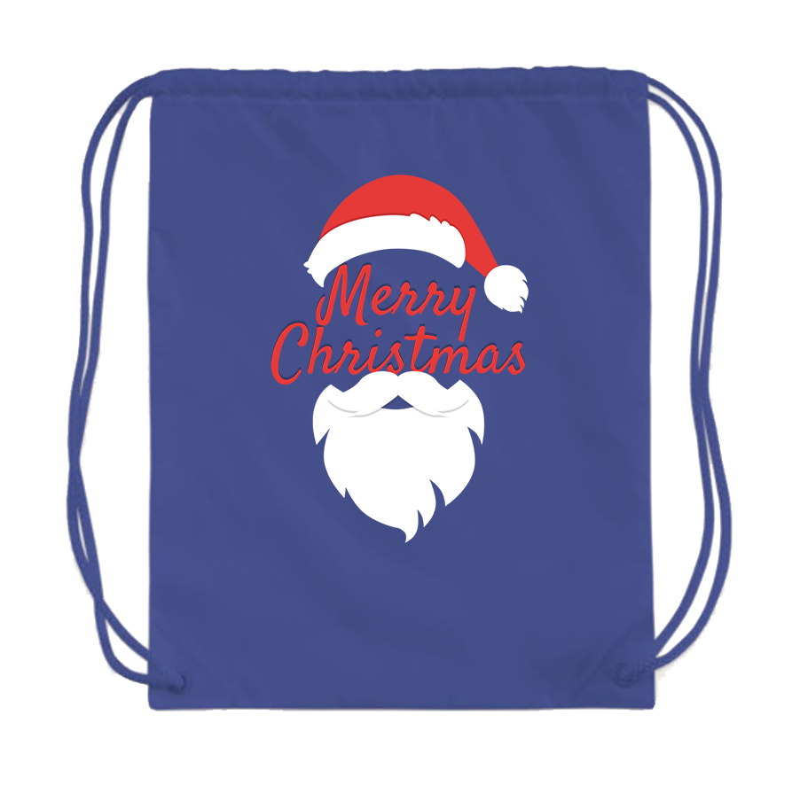 Merry Christmas Santa Claus Drawstring Bag
