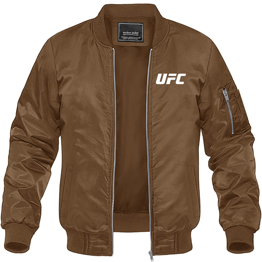 Men's UFC Lightweight Bomber Jacket Windbreaker Softshell Varsity Jacket