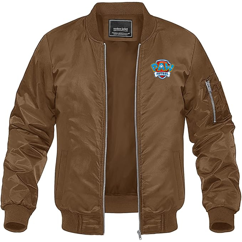 MAGNIVIT Men's Paw Patrol Lightweight Bomber Jacket Windbreaker Casual Fall Spring Outdoor Coat