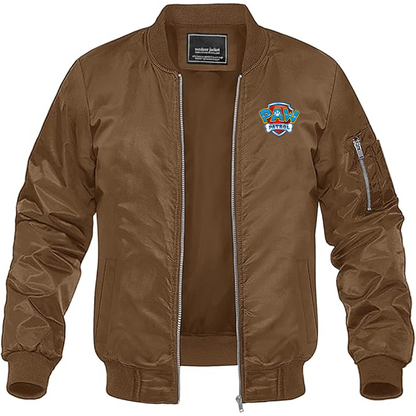 MAGNIVIT Men's Paw Patrol Lightweight Bomber Jacket Windbreaker Casual Fall Spring Outdoor Coat