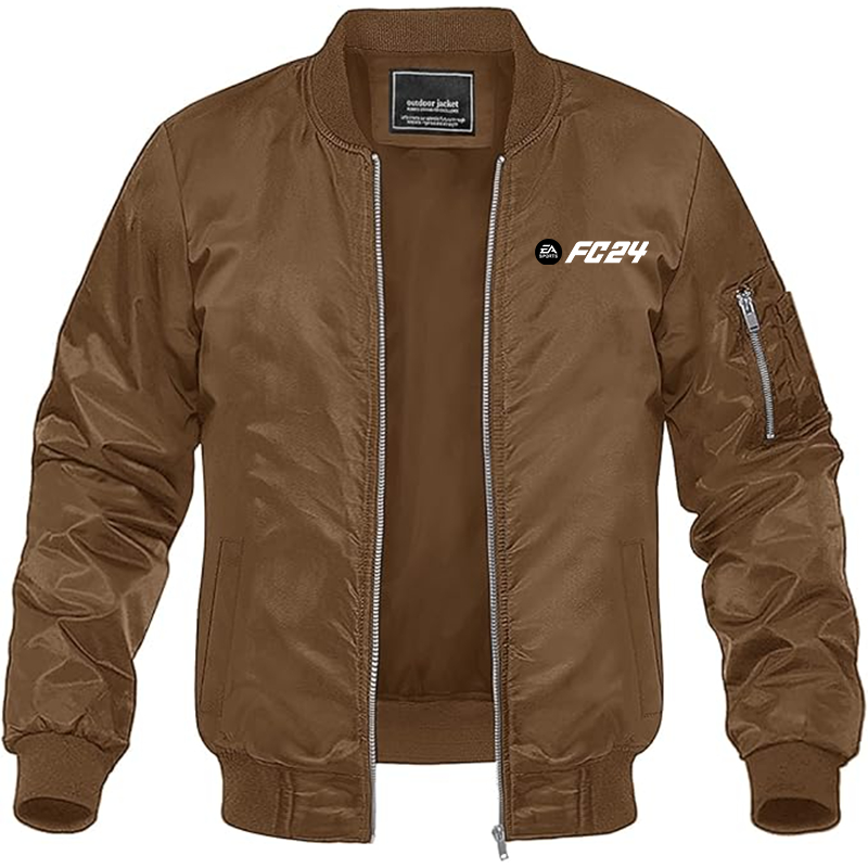 MAGNIVIT Men's EA Sports FC 24  Lightweight Bomber Jacket Windbreaker Casual Fall Spring Outdoor Coat
