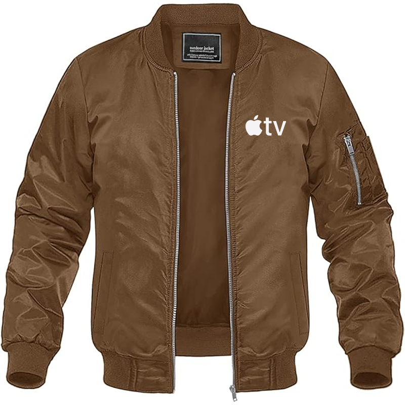 MAGNIVIT Men's  Apple TV  Lightweight Bomber Jacket Windbreaker Casual Fall Spring Outdoor Coat