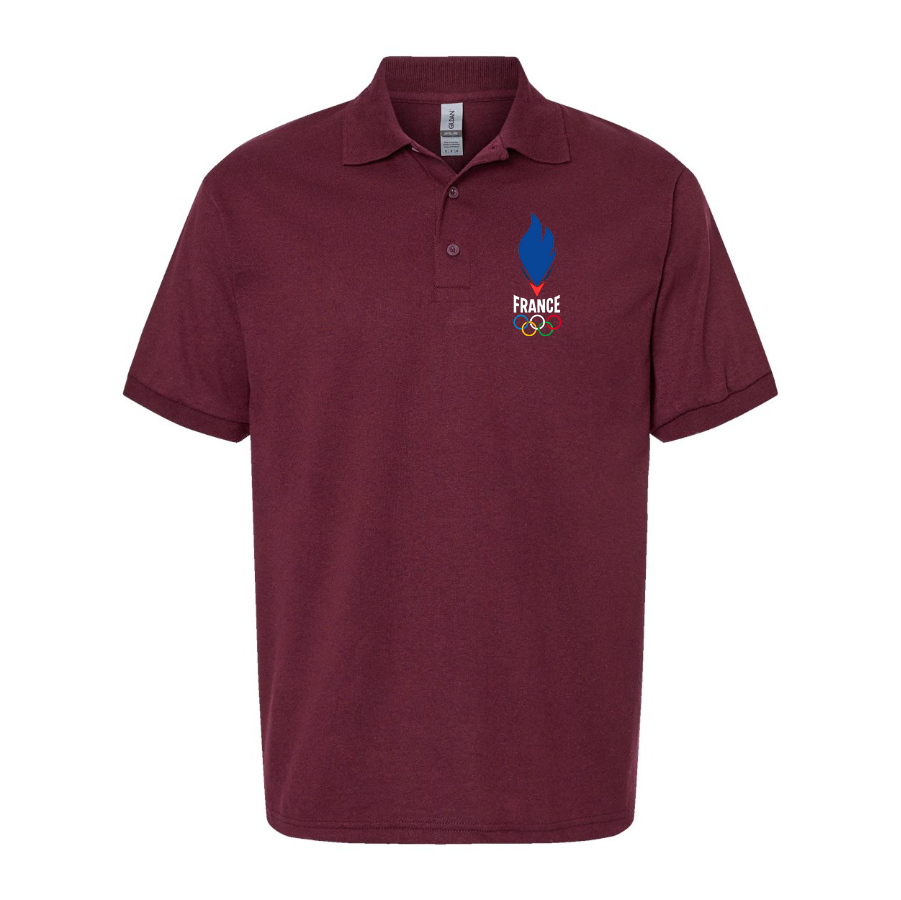 Men's France Olympia 2024 Dry Blend Polo